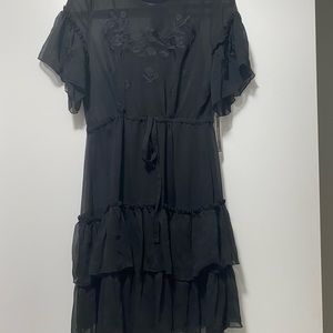 Short sleeve dress with camisole attached